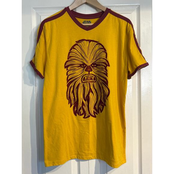 Star Wars Chewbacca Vneck Striped  Tee - Picture 1 of 6